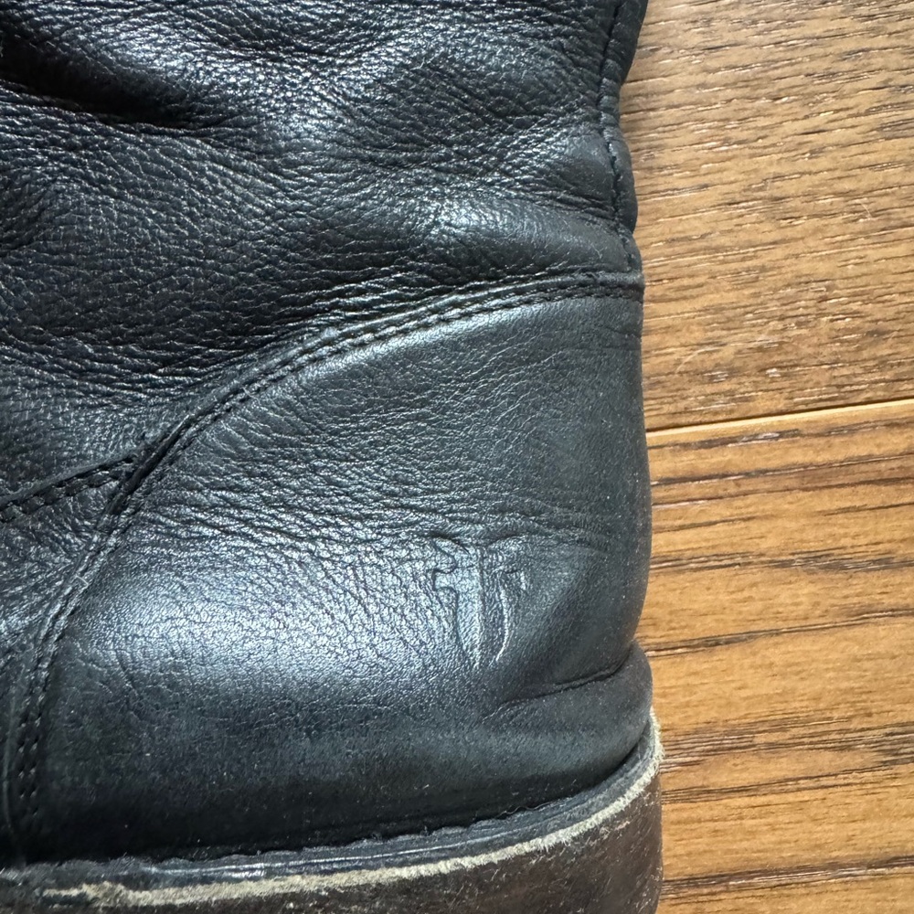 Frye Black Over the Knee Leather Boots - Picture 4 of 11